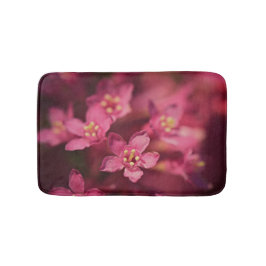 美しいピンクの花 バスマット