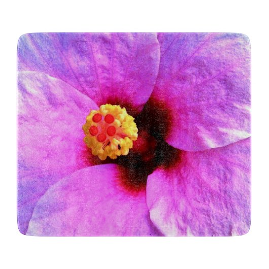 美しいピンクの花 自然  カッティングボード (正面)