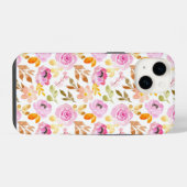 美しいピンクの花 iPhoneケース (裏面横)