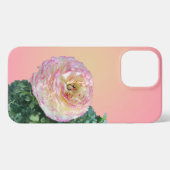 美しいピンクの花 iPhoneケース (裏面横)