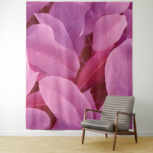 美しいピンクの葉柄 タペストリー (インサイチュ)