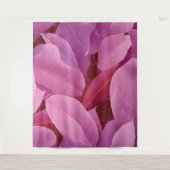 美しいピンクの葉柄 タペストリー (正面)