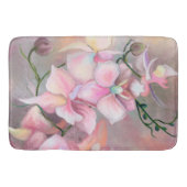 美しいピンクの蘭の花バスマット – 絵画s バスマット (正面)
