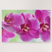 美しいピンクの蘭 ジグソーパズル (横)