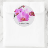 美しいピンクの蘭 ラウンドシール (バッグ)