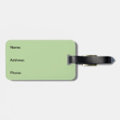 美しいピンクの蘭 ラゲッジタグ (裏面横)