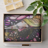 美しいピンクの蝶抽象芸術 薄葉紙 (ギフト)