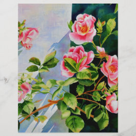 美しいピンクの赤い白いバラの水色のフローラ