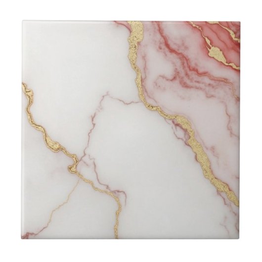 美しいピンクの金ゴールドホームタイル タイル (正面)