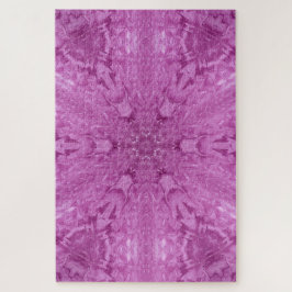 美しいピンクガールレース万華鏡のように千変万化するパターンパターン ジグソーパズル