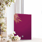 美しいピンクゴールドパーム カスタム マザーズデー カード