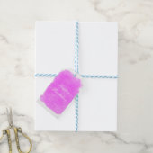 美しいピンクスポロッチグラマー誕生日ギフトラベル ギフトタグ (より糸付き)