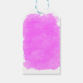 美しいピンクスポロッチグラマー誕生日ギフトラベル ギフトタグ (裏面)