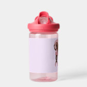 美しいピンクバレリナダンス ウォーターボトル (正面)