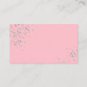 美しいピンクパールの名刺 名刺 (裏面)