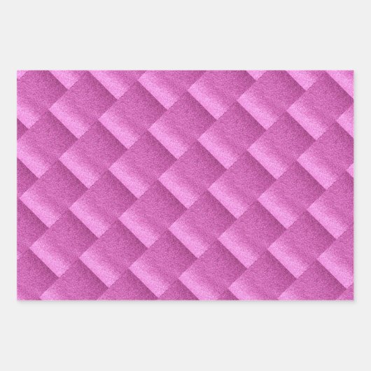 美しいピンクフェイクグリッター包装紙シート ラッピングペーパーシート (正面2)