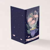 美しいピンクフラミンゴエキゾチックなティータイム (外部)