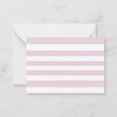 美しいピンクフラミンゴサンキューカード ノートカード (裏面)