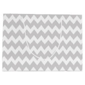 美しいピンクベビーシャワーカスタムパーティー象 ラージペーパーバッグ (裏面)