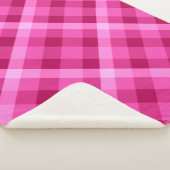 美しいピンクマゼンタプライド小シェルパブランケット シェルパブランケット (3/4)