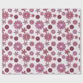 美しいピンクマンダラシームレスパターン ラッピングペーパー (フラット)