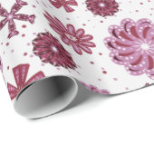 美しいピンクマンダラシームレスパターン ラッピングペーパー (ロールコーナー)