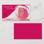 美しいピンクレディー名刺 名刺 (正面/裏面)