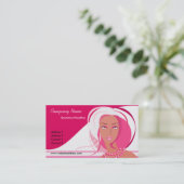 美しいピンクレディー名刺 名刺 (スタンド正面)