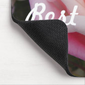 美しいピンクローズ最高のマムフラワーデザイン マウスパッド (コーナー)