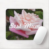 美しいピンクローズ最高のマムフラワーデザイン マウスパッド (マウス)