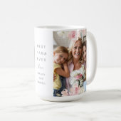 美しいピンク最高ののフローラナナ2枚の写真 コーヒーマグカップ (正面右)