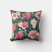 美しいピンク牡丹フローラ クッション (正面)
