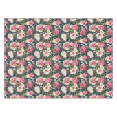 美しいピンク牡丹フローラ テーブルクロス (正面(横))