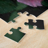 美しいピンク独身のバラ ジグソーパズル (側面)