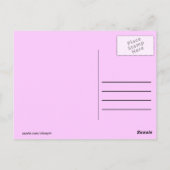 美しいピンク色の紫色の花 ポストカード (裏面)