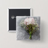 美しいピンボタン – ピンク菊 缶バッジ (正面&裏面)