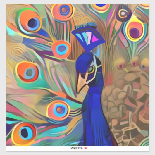 美しいピーコックのラップトップのスキンパッドのステッカー鳥 シール (シート)