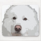 美しいピ素晴らしレネー犬マウスパッド マウスパッド (正面)