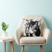 美しいファインアートスケッチのカウボーイの風 クッション (椅子)