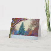 美しいファインアート絵を描クリスマスカード – 2 シーズンカード (正面)