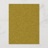 美しいファシナブルガーリー黄色の金ゴールドグリッター ポストカード (正面)