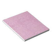 美しいファッショナブルなソフトパープルグリッターの輝き ノートパッド (アングル)