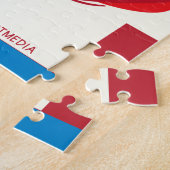 「美しいファッションとコーヒーカップ」 ポップ・アートのアート ジグソーパズル (側面)