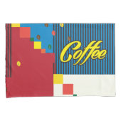 「美しいファッションとコーヒーカップ」 ポップ・アートのアート 枕カバー (正面右)