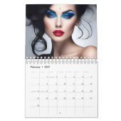 美しいファッションの女性artCalendar カレンダー (2月 2027)
