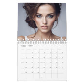 美しいファッションの女性artCalendar カレンダー (3月 2027)
