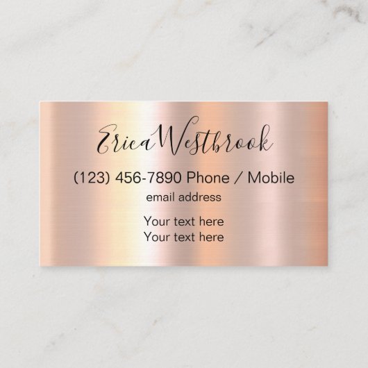 美しいファッショングリッジ化粧アーティスト 名刺