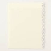 美しいファッションド赤とピンクのバラと真珠 プランナー手帳 (裏面)