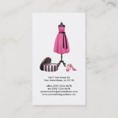 美しいファッションビジネスカード 名刺 (裏面)