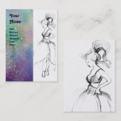 美しいファッションホワイトパール 名刺 (正面/裏面)